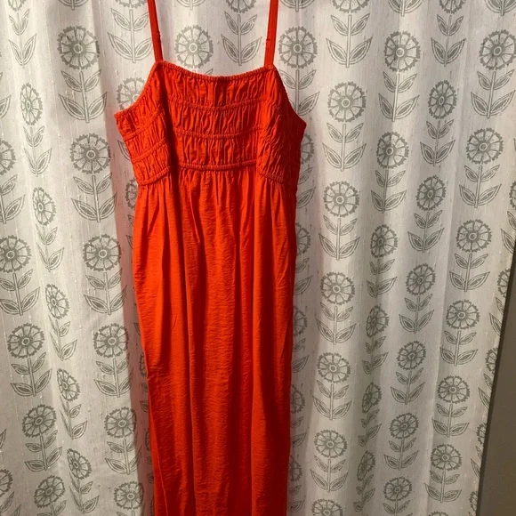 A New Day Vibrant Coral Maxi Dress XL - Picture 1 of 6